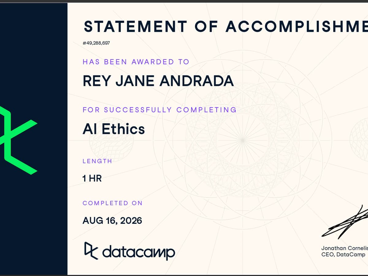 DataCamp AI Ethics